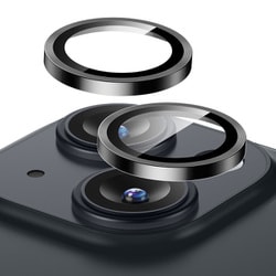 ESR Armorite Camera Lens Protectors, Compatible with iPhone 15/15 Plus - Black [iPhone 15/15 Plus対応 9H硬度 強化ガラスカメラレンズプロテクター]