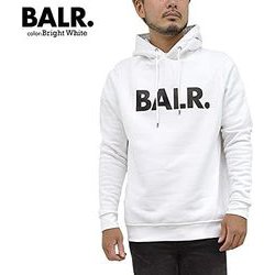 BALR.パーカー白Ｍサイズ　B1261.1017 BALR. ボーラー スウェットBrand Straight Hoodie プルオーバー
