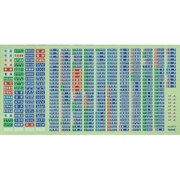 69010 HOスケールシール 東武6050系対応 種別・方向幕シート [鉄道模型用品]