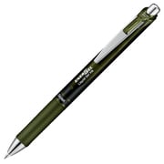 ゲルインキボールペン ENERGEL(エナージェル) 0.7mm ノック式 インク色:オリーブブラック 本体色:ブラック 砲弾チップ 速乾 BL77A2-KA