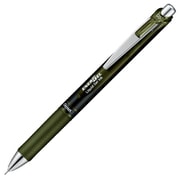 ゲルインキボールペン ENERGEL(エナージェル) 0.5mm ノック式 インク色:オリーブブラック ニードルチップ 速乾 BLN75A2-KA