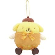 191397-24 サンリオキャラクターズ ボールチェーン付 ぬいぐるみマスコット レトロ制服 Ver. ポムポムプリン [キャラクターグッズ]