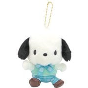 191403-24 サンリオキャラクターズ ボールチェーン付 ぬいぐるみマスコット レトロ制服 Ver. ポチャッコ [キャラクターグッズ]