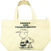 192066-24 PEANUTS ファスナーミニトート スヌーピー＆チャーリーブラウン [キャラクターグッズ]