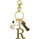 191953-24 PEANUTS イニシャルキーリング スヌーピー / R [キャラクターグッズ]