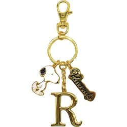 191953-24 PEANUTS イニシャルキーリング スヌーピー / R [キャラクターグッズ]