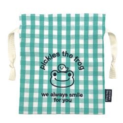192479-24 かえるのピクルス 巾着 always smile ギンガム [キャラクターグッズ]