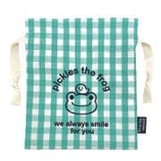 192479-24 かえるのピクルス 巾着 always smile ギンガム [キャラクターグッズ]