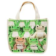 192561-24 かえるのピクルス ぬいフォト雑貨 マチ付きミニトート [キャラクターグッズ]