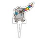 キャラクターグッズ ちびゴジラ アクリルピック ちびメカゴジラ