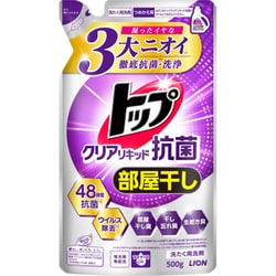 トップ クリアリキッド 抗菌部屋干し フレッシュフローラルの香り 詰替 500g [洗濯洗剤]