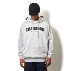 UNIVERSITY LOGO HOODIE SWEATS cac-01-2310-02 GRAY Lサイズ [アウトドア パーカー メンズ]