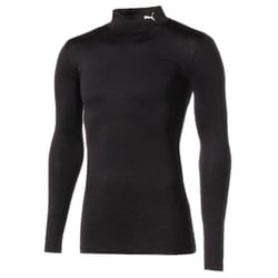 コンプレッション モックネック 長袖 シャツ 656331 03 Puma Black Mサイズ [サッカー シャツ メンズ]