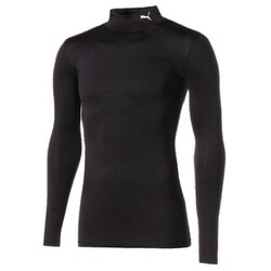 コンプレッション モックネック 長袖 シャツ 656331 03 Puma Black XLサイズ [サッカー シャツ メンズ]