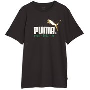 NO.1 ロゴ セレブレーション Tシャツ 678417 01 PUMA Black Lサイズ [フィットネス 半袖シャツ メンズ]