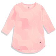 STUDIO AOP 3/4 Tシャツ 524298 62 Koral Ice Lサイズ [フィットネス ヨガ シャツ レディース]