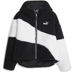 ビッグ キャット フーデッド シェルパ ジャケット 678349 01 PUMA Black Sサイズ [アウトドア フリース レディース]