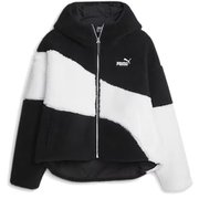 ビッグ キャット フーデッド シェルパ ジャケット 678349 01 PUMA Black Sサイズ [アウトドア フリース レディース]