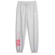 POWER カラーブロック スウェットパンツ 裏起毛 678404 04 Light Gray Heather Mサイズ [フィットネス パンツ レディース]