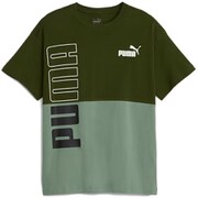 PUMA POWER カラーブロック Tシャツ 678558 31 Myrtle 160サイズ [スポーツウェア トップス キッズ]