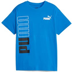 PUMA POWER カラーブロック Tシャツ 678558 47 Racing Blue 160サイズ [スポーツウェア トップス キッズ]