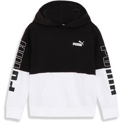 POWER カラーブロック フーディー 678570 01 PUMA Black 140サイズ [スポーツウェア トップス キッズ]