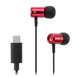 USB Type-Cイヤホン カナル型 レッド HP-NEL21CR