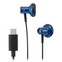 USB Type-Cイヤホン インナーイヤー型 ブルー HP-NEL22CB