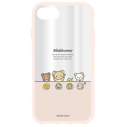 GRC-332B [iPhone SE3 IIIfitクリアケース リラックマ 食事]