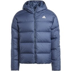 エッセンシャルズ ミッドウェイト ダウン フード付きジャケット MKW49 IK3213 レジェンドインク Mサイズ [アウトドア ダウンウェア メンズ]