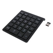 2.4GHz接続 ワイヤレステンキー ブラック Windows11/10対応 TEN24G03/BK
