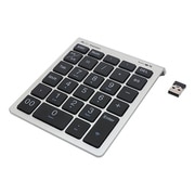 2.4GHz接続 ワイヤレステンキー シルバー Windows11/10対応 TEN24G03/SL