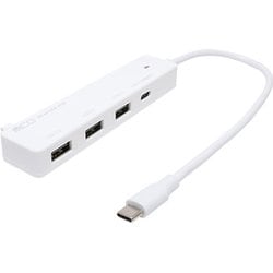 USB Type-C PD100W対応 USB2.0 3ポートハブ ホワイト USH-CA20P/WH