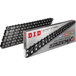525ZVM-X2-110ZB B＆B バイク用チェーン カラー：ブラック 13820