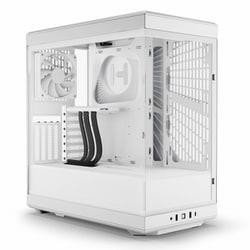ATX対応 ピラーレス式パノラマガラス搭載 PCケース スノーホワイト Y40 Snow White