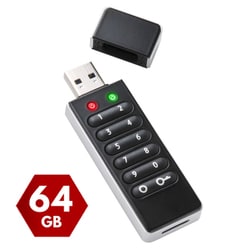 セキュリティUSBメモリ Lock U（ロックユー） パスワードボタン付き 64GB CSUL64G2