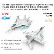 SPG7035 1/700 米 F/A-18Eスーパーホーネット対地装備 4機 3Dプリント [プラモデル用パーツ]