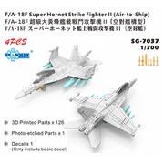 SPG7037 1/700 米 F/A-18Fスーパーホーネット対艦装備 4機 3Dプリント [プラモデル用パーツ]