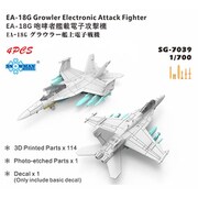 SPG7039 1/700 米 F/A-18Gグラウラー艦上電子戦機 4機 3Dプリント [プラモデル用パーツ]