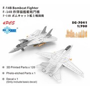 SPG7041 1/700 米 F-14Bボムキャット艦上戦闘機 4機 3Dプリント [プラモデル用パーツ]
