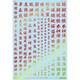GM-524 1/144 GM フォントデカール No.7 漢字ワークス・ビースト プリズムレッド＆ネオンレッド [プラモデル用品]