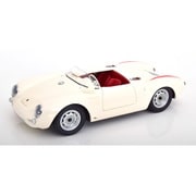 KKDC120114 1/12 ポルシェ 550A スパイダー 1953-1957 ホワイト/レッド [ダイキャストミニカー]