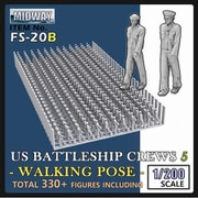 FS-20B 1/200 WWIIアメリカ海軍 戦艦乗組員セット# 5 行進 [組立式プラスチックモデル]