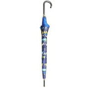 長傘 60cm ジャンプ式 8本骨 UV加工 チューリップ柄 ネイビー VA00021