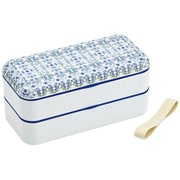 SLBW9M [メラミン蓋ランチBOX2段 900ml 天平文様/夢幻（濃青）]