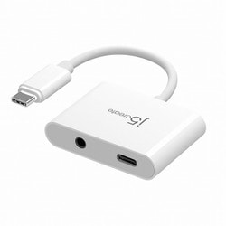 JCA122 [2in1 USB-C to 3.5mm+PD マルチアダプター]