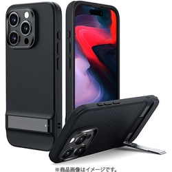 ESR Boost Kickstand Case, Compatible with iPhone 15 Pro Max - Black [iPhone 15 Pro Max対応 キックスタンド付き ミリタリーグレードスリムソフトケース]
