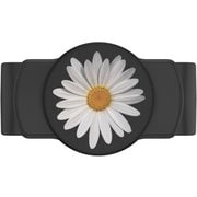 806137 [Slide Stretch White Daisy Black with SQUARE Edges （四角い角）]