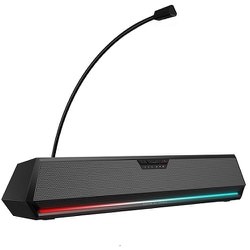 Hecate バーチャル7.1サラウンド ゲーミングスピーカー ブラック ED-G1500BAR-BK