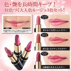 リップグロスセット　専用様 ヨドバシ.com - 三喜工業 落ちにくい口紅 彩リップ 3色組 通販